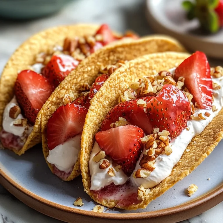 Strawberry Crunch Cheesecake Tacos