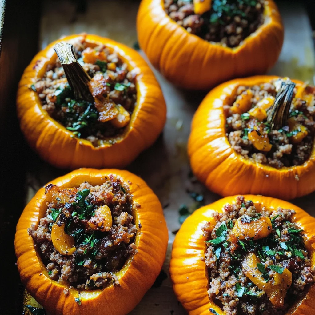 Stuffed Mini Pumpkins Recipe