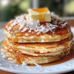 coconut cream pancakes