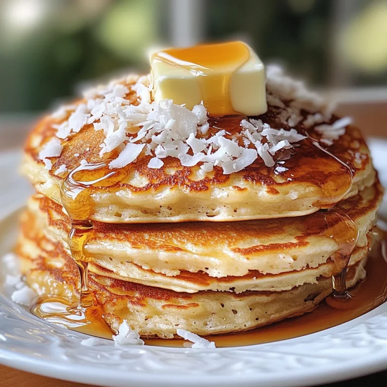 coconut cream pancakes