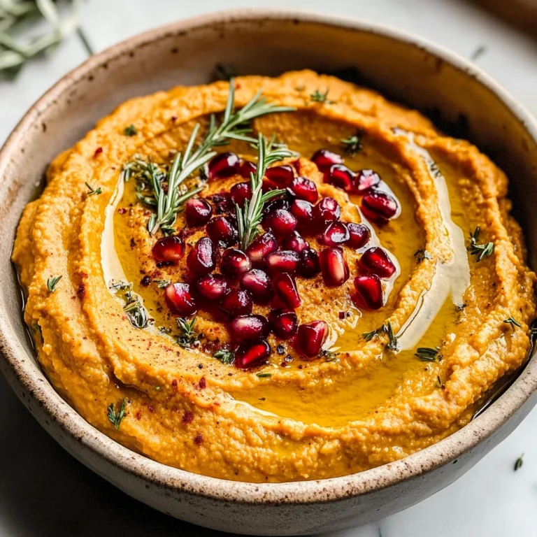 10-Minute Cozy & Creamy Pumpkin Hummus