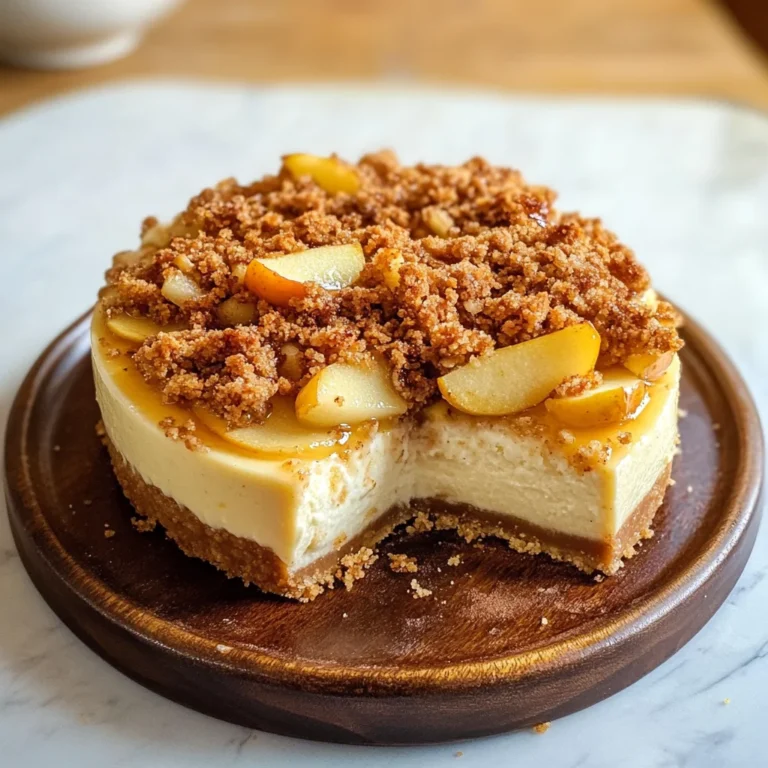 Apple Crumble Cheesecake
