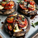Caprese Stuffed Portobello Mushrooms