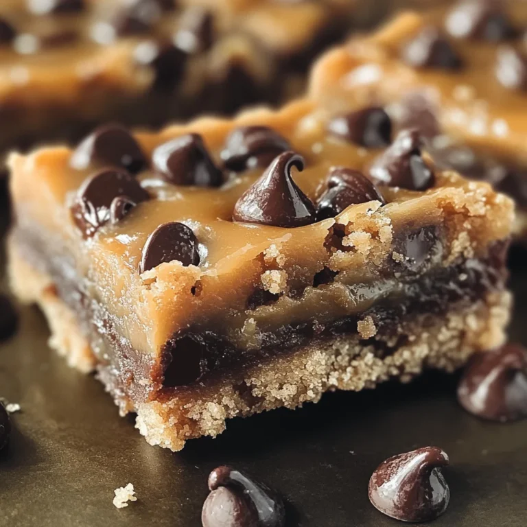 Caramel Chocolate Chip Cookie Bars