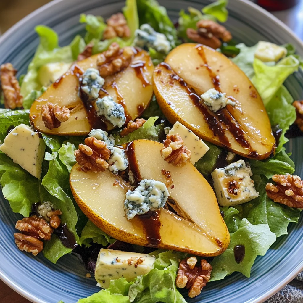Caramelized Pear and Blue Cheese Salad: A Sweet and Savory Delight