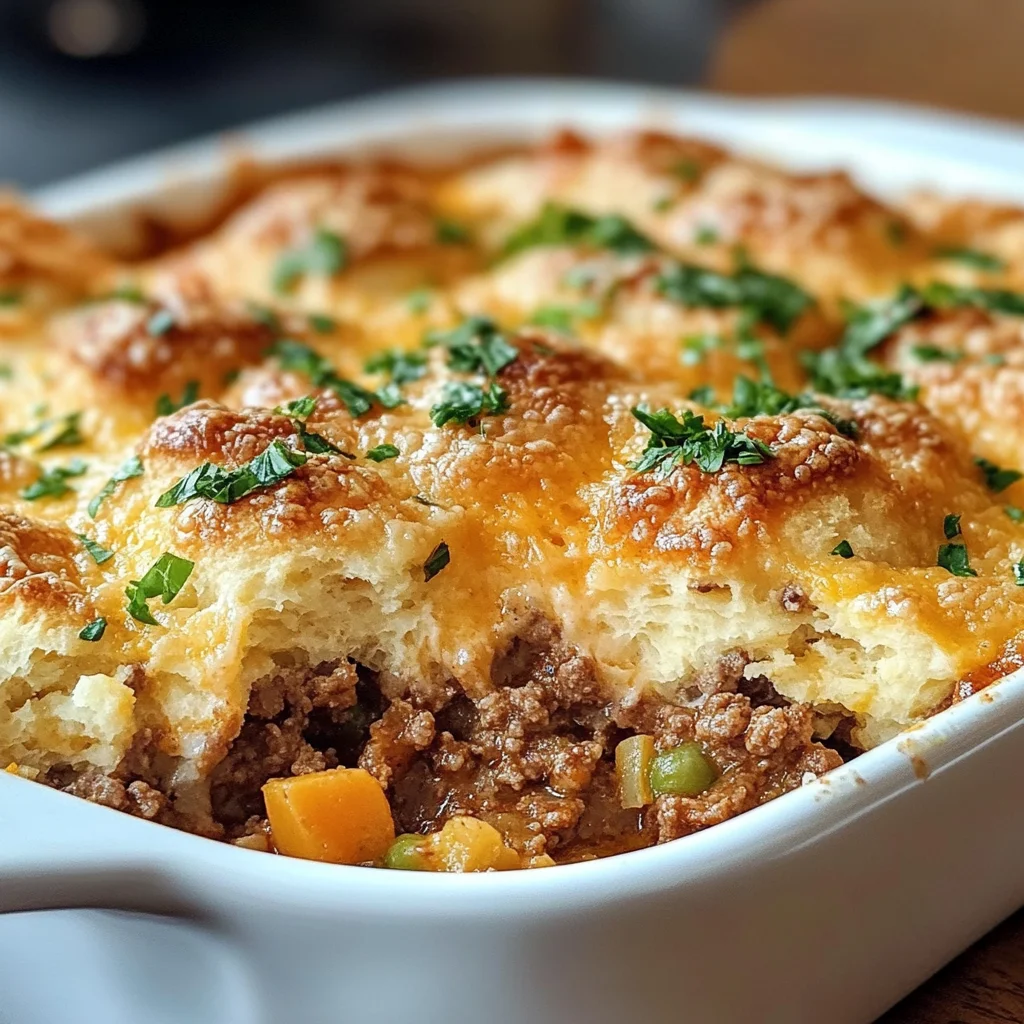 Cheddar Bay Ground Beef Cobbler