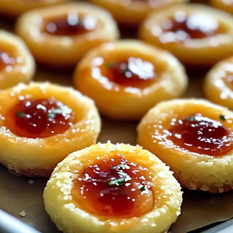 Cheesy Thumbprint Appetizers with Hot Pepper Jelly