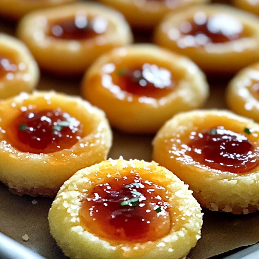Cheesy Thumbprint Appetizers with Hot Pepper Jelly