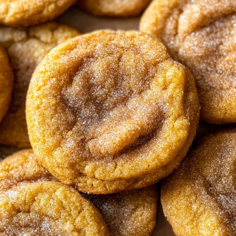 Chewy Pumpkin Snickerdoodle Cookies
