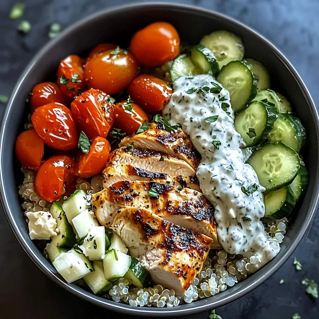Chicken Tzatziki Bowls