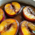 Cinnamon Sugar Baked Peaches