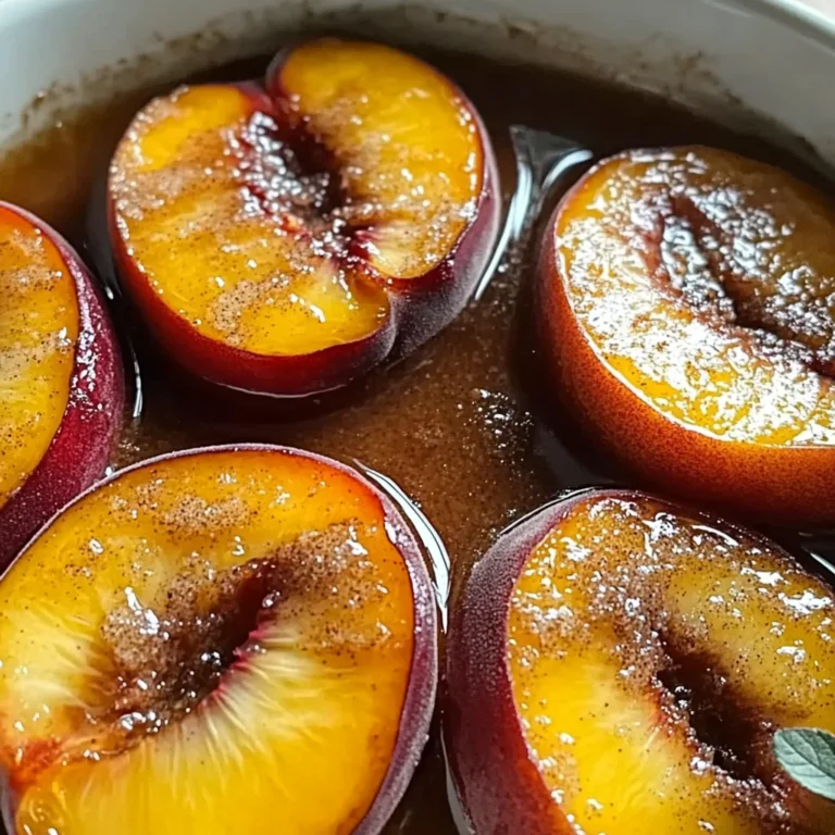 Cinnamon Sugar Baked Peaches
