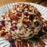 Cranberry Pecan Goat Cheese Ball