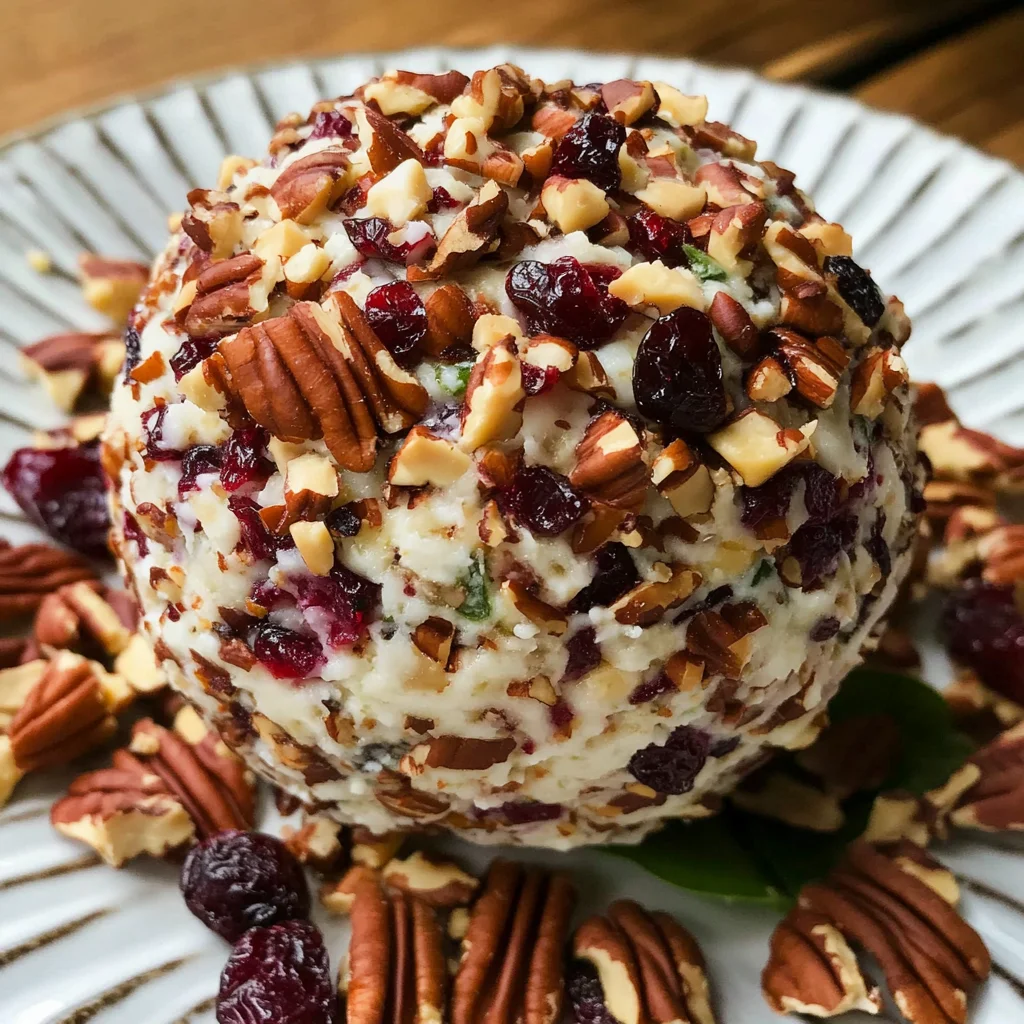 Cranberry Pecan Goat Cheese Ball