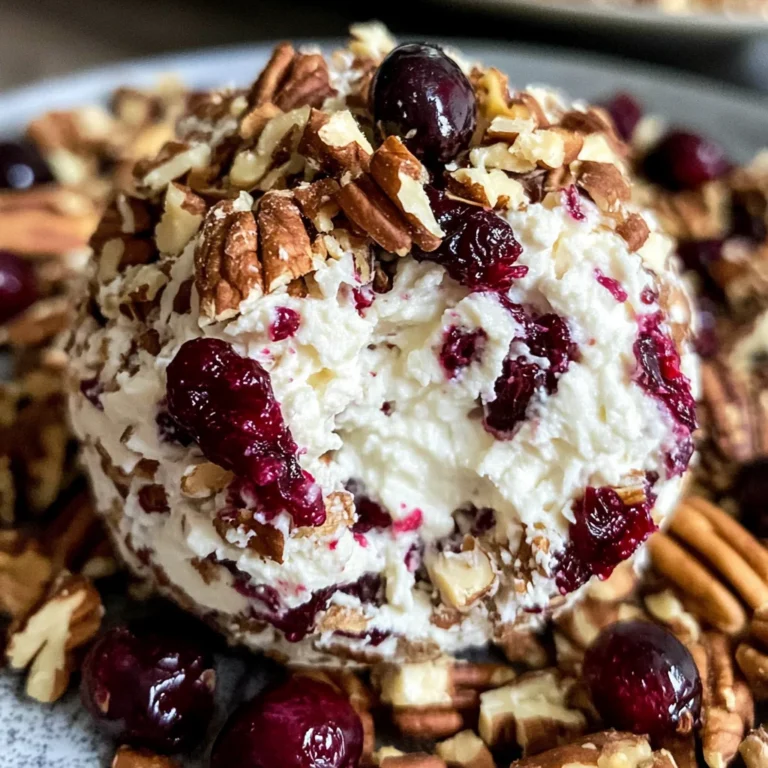 Cranberry Pecan Goat Cheese Ball