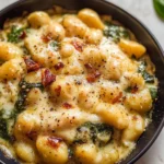 Creamy Pesto Gnocchi with Spinach and Artichokes
