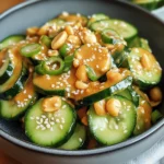 Cucumbers in Spicy Peanut Sauce