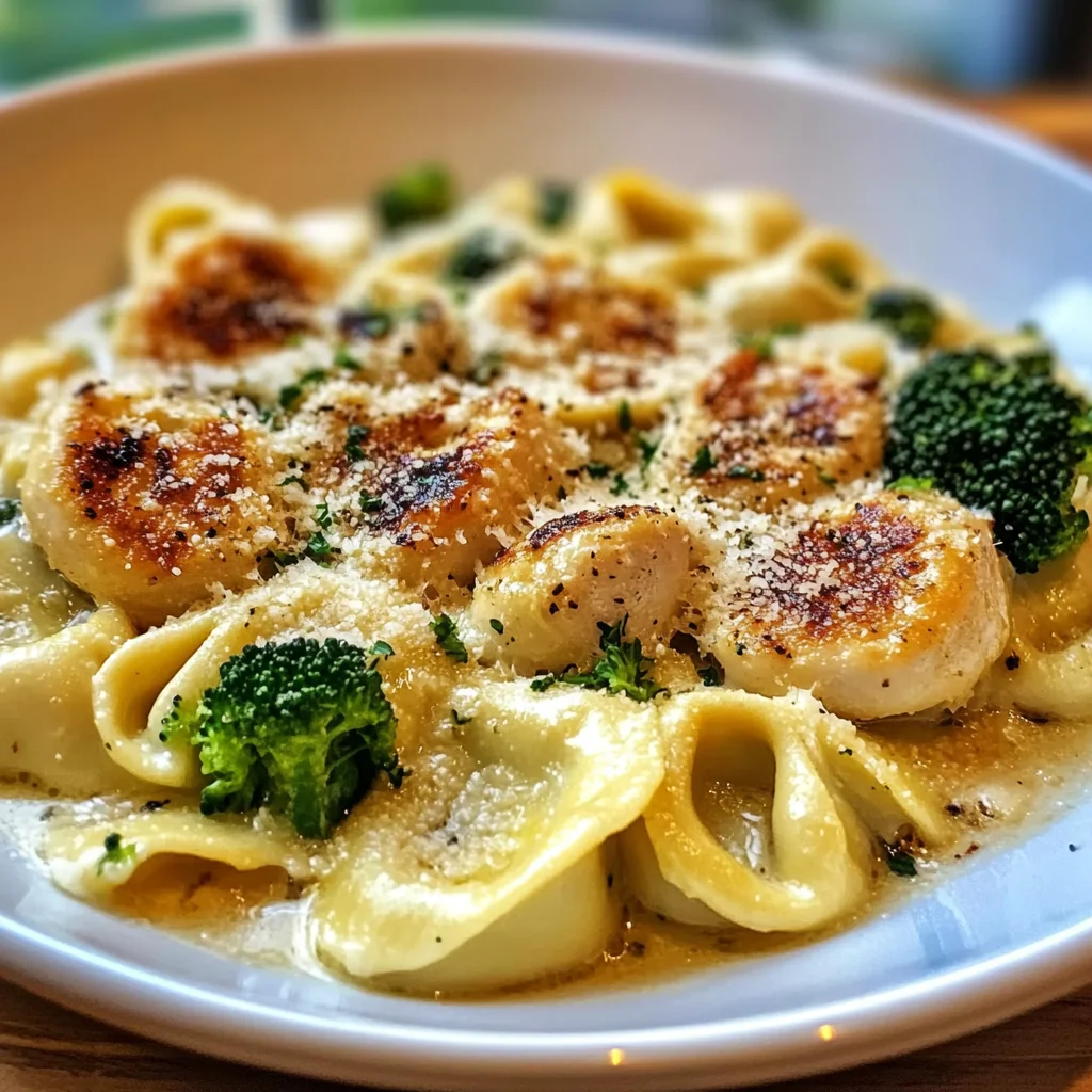 Garlic Parmesan Chicken Tortellini
