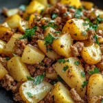 Ground turkey with potatoes