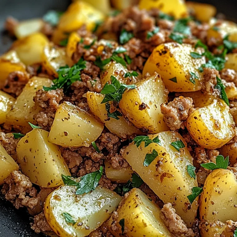 Ground turkey with potatoes