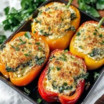 Herby Ricotta Stuffed Peppers