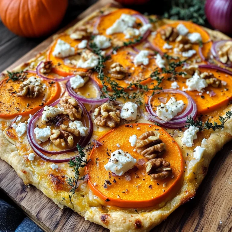 Kürbis-Flammkuchen mit Feta