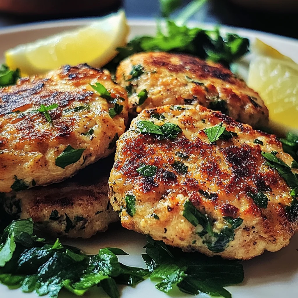 Mediterranean Chicken Patties