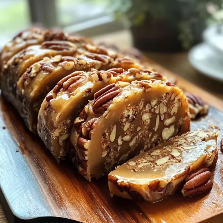 Nana’s 3-Ingredient Pecan Log