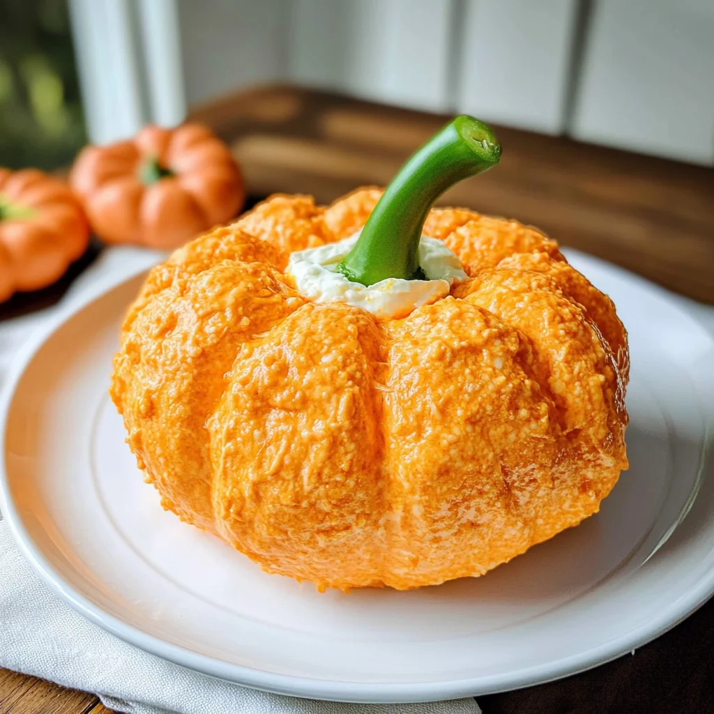 Pumpkin Shaped Cheese Ball