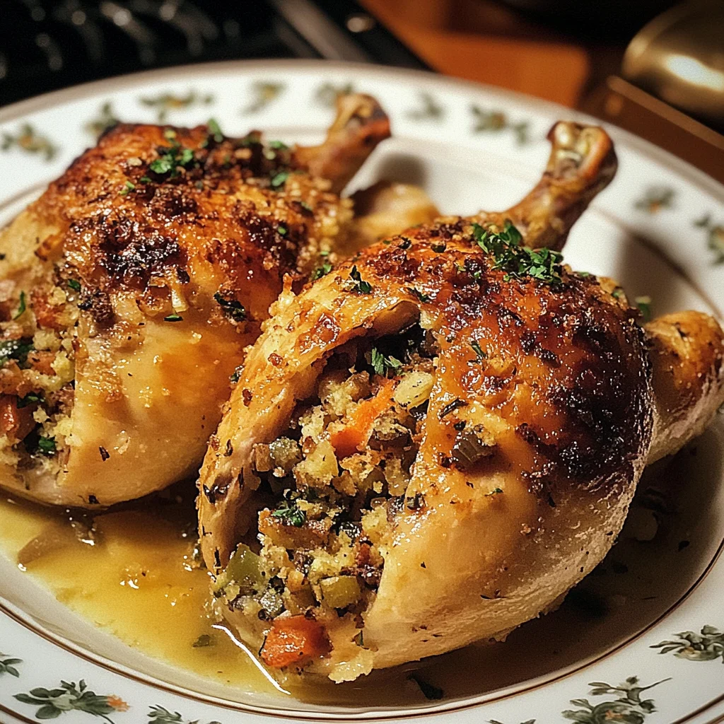 Stuffed Cornish Game Hens