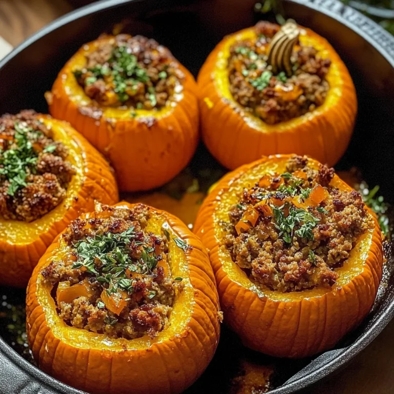 Stuffed Mini Pumpkins Recipe