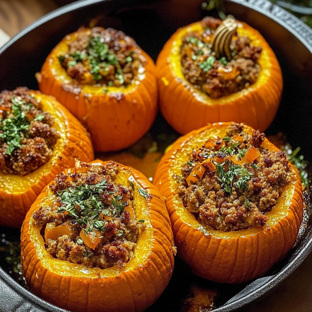 Stuffed Mini Pumpkins Recipe