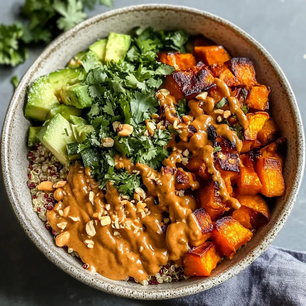 Thai Peanut Sweet Potato Buddha Bowl
