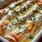Chicken Enchiladas with Sour Cream White Sauce