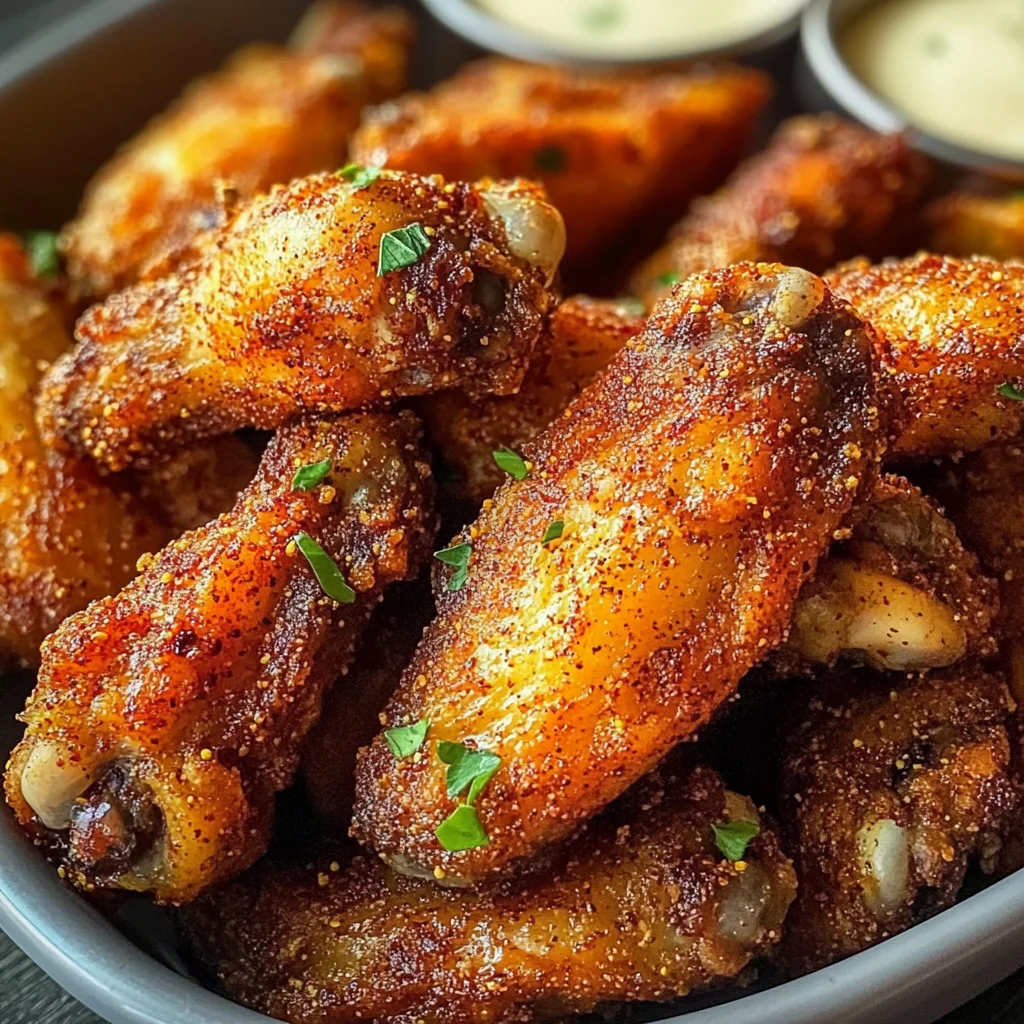 Crispy Dry Rub Chicken Wings