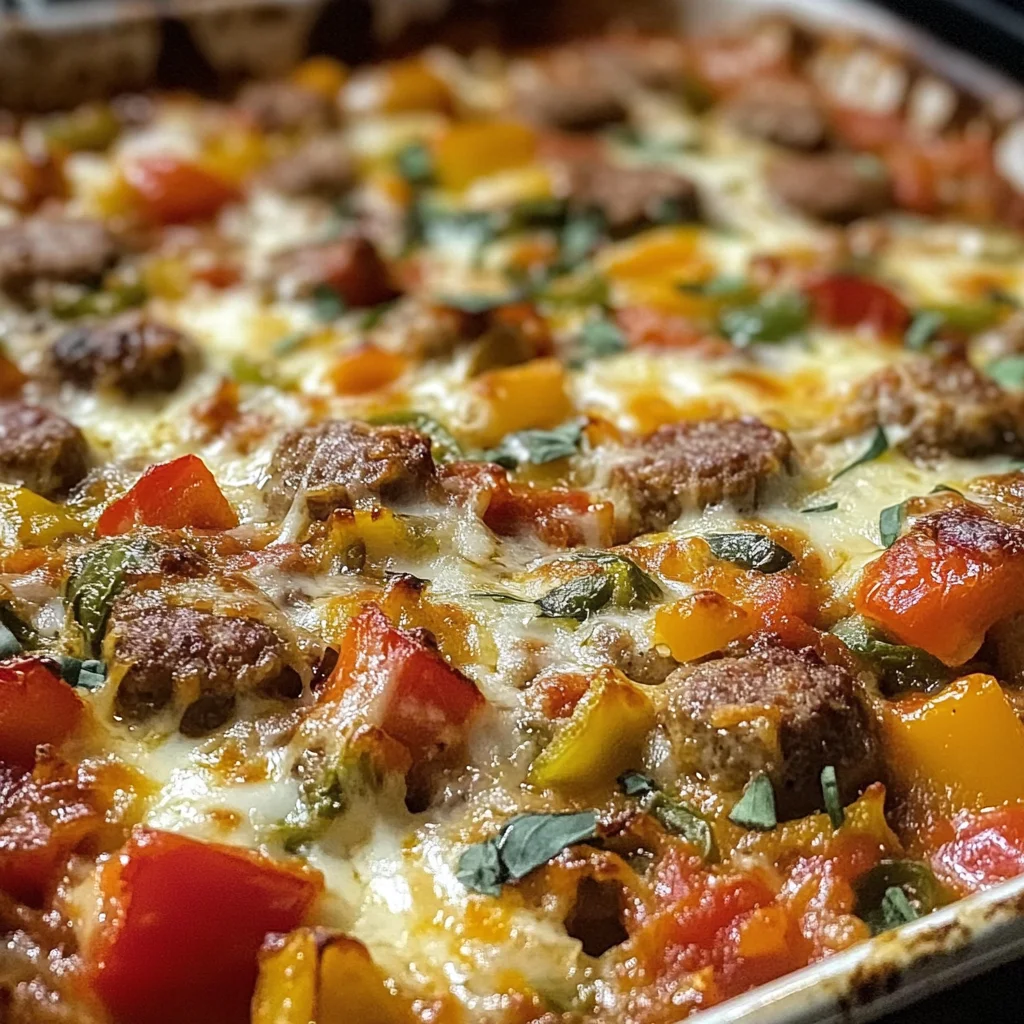 Italian Sausage Pepper Casserole
