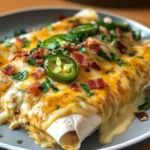 Jalapeno Popper Chicken Enchiladas