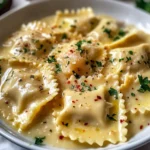 Lobster Ravioli in Lemon Butter Sauce