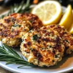 Rosemary Lemon Chicken Patties
