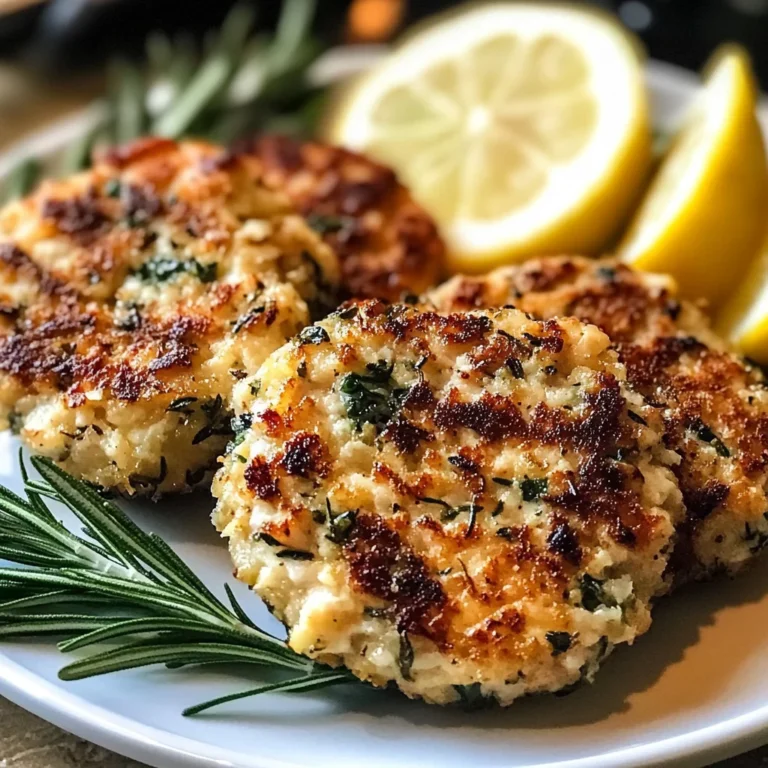 Rosemary Lemon Chicken Patties