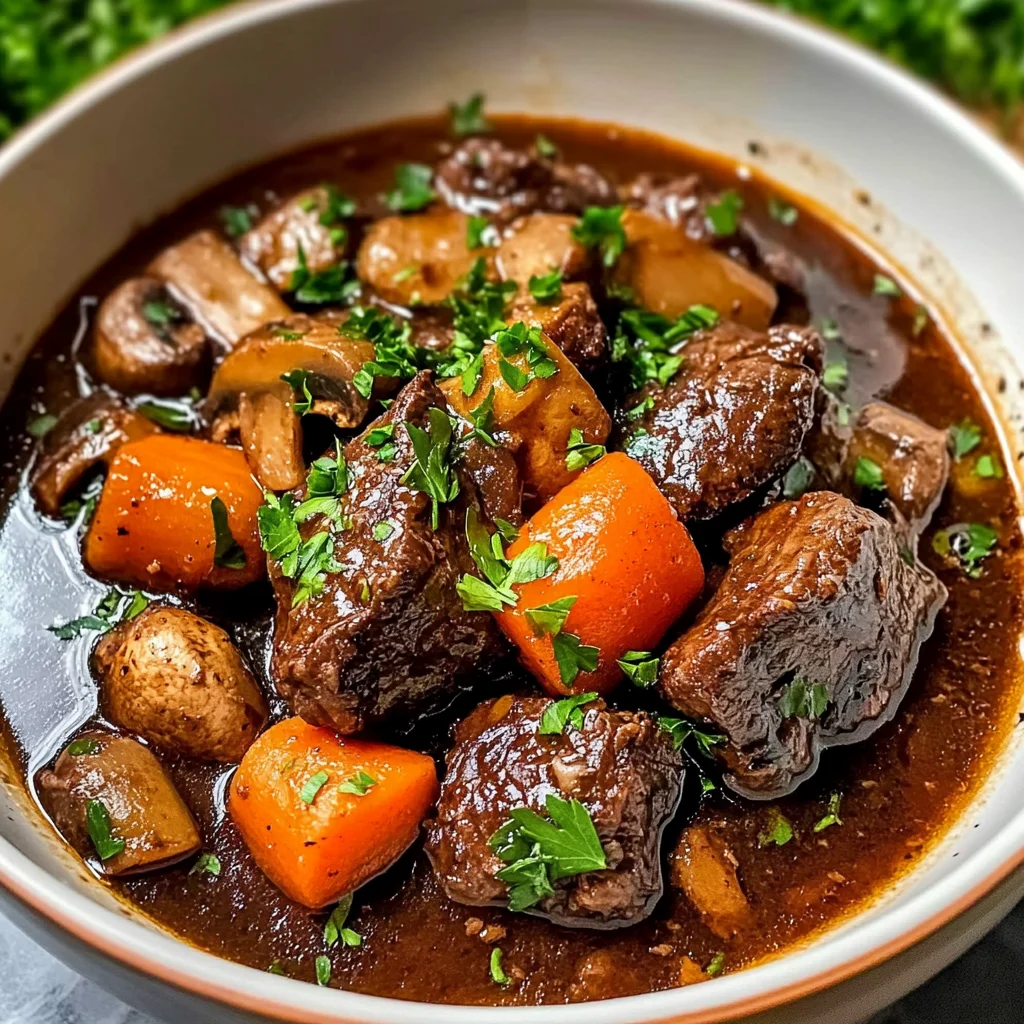 Slow Cooker Beef Bourguignon