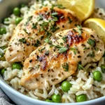 Slow Cooker Lemon Herb Chicken and Rice