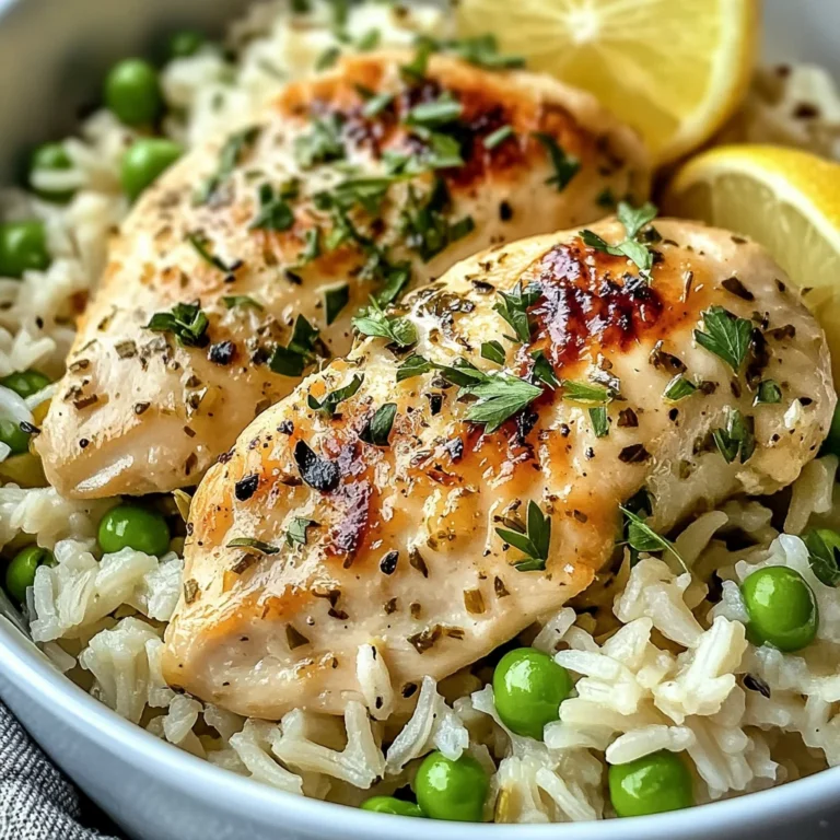 Slow Cooker Lemon Herb Chicken and Rice