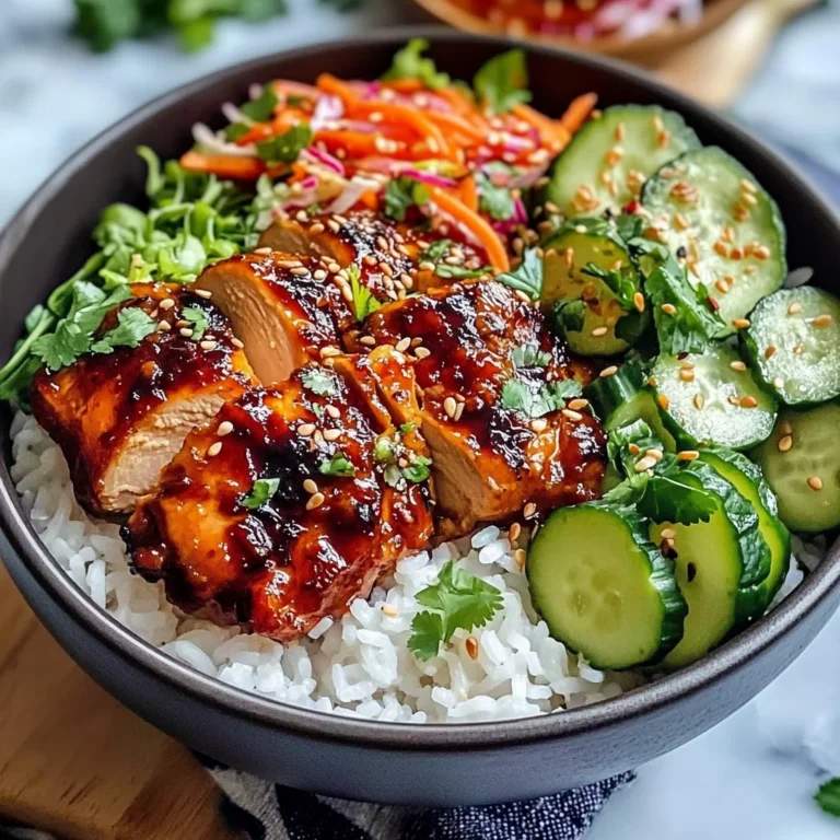 Sweet Chili Chicken Rice Bowls with Chicken Thighs